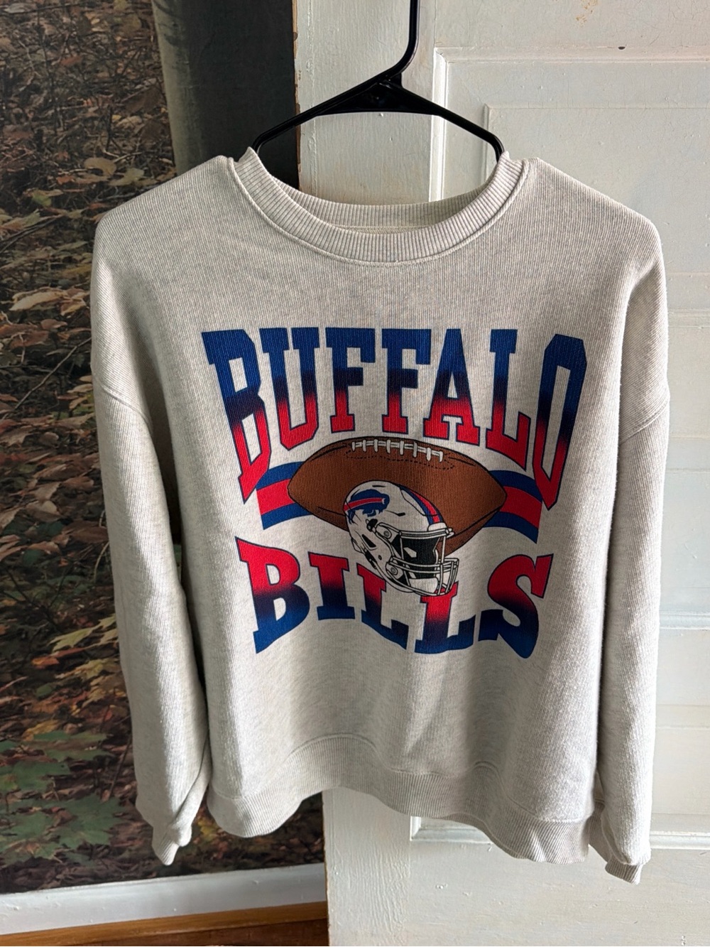 American Eagle Outfitters Buffalo Bills Light Gr Crewneck Size M